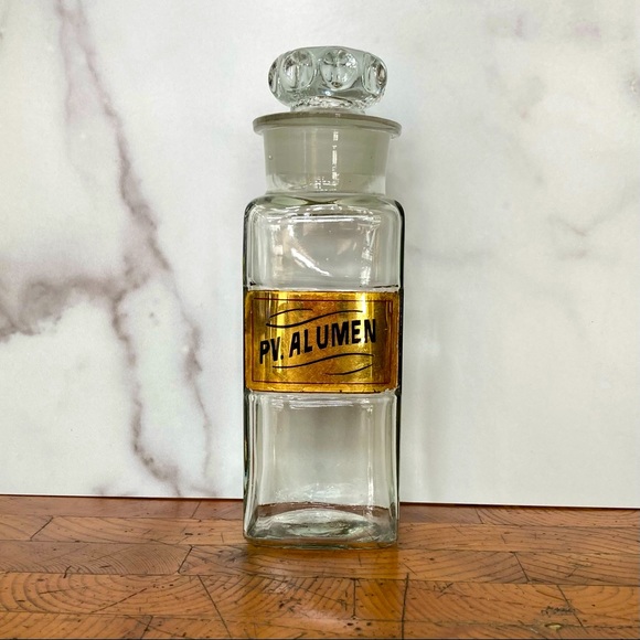 Authentic Vintage Glass Apothecary Bottle